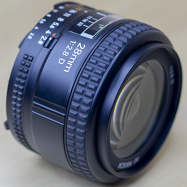 니콘 Nikon AF NIKKOR 28mm F2.8D 정품박스/97%