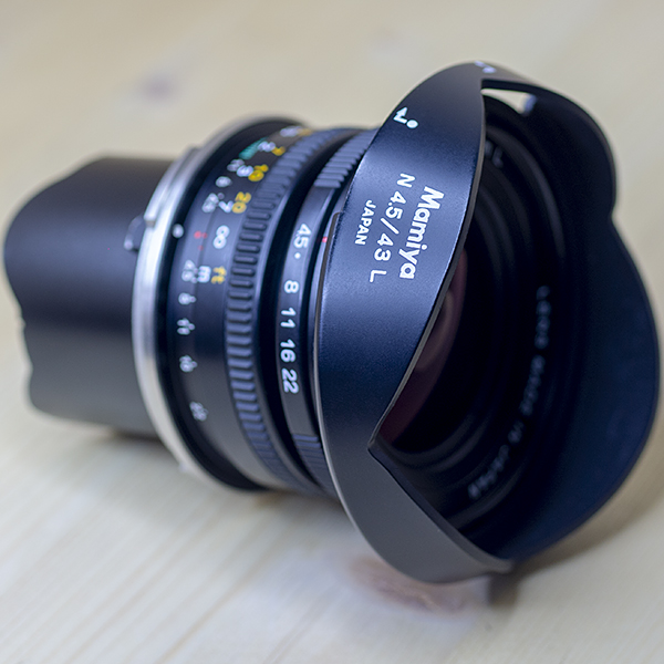 마미야 Mamiya 7 ll용 43mm F1:4.5 화인더 .후드/98%