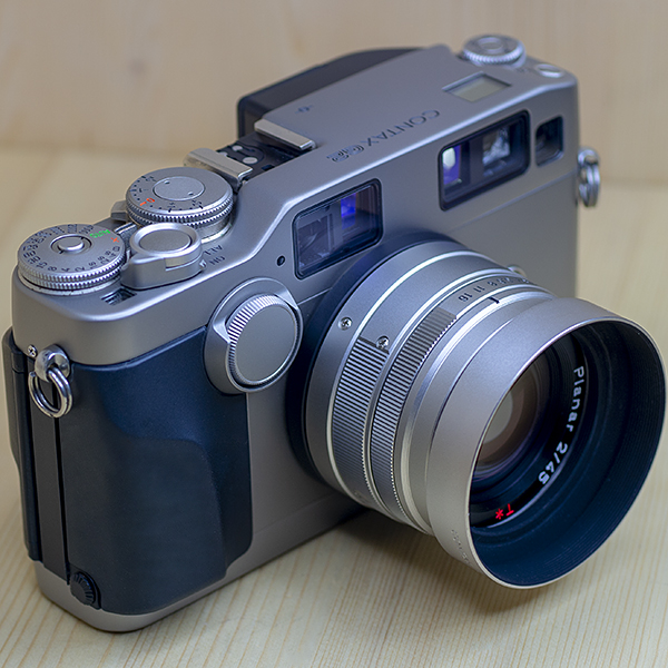 콘탁스 Contax G2 + Carl Zeiss palnar 45mm F2 T* (후드,후드캡,케이스,스트랩포함)/98%