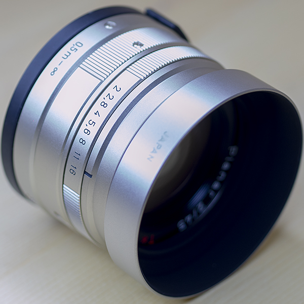 콘탁스 Contax G용 Carl Zeiss Planar T* 45mm F2 후드.후드캡 /98%