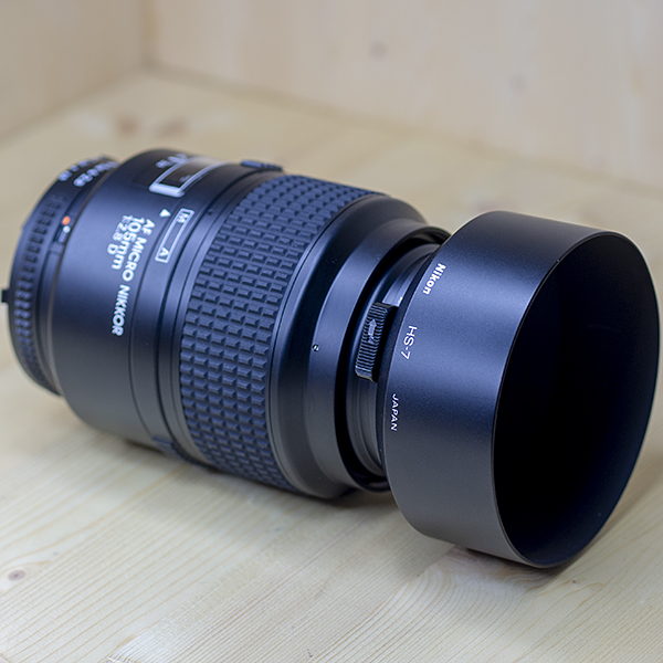 니콘 Nikon AF MICRO NIKKOR 105mm 1:2.8 D.후드 /98%