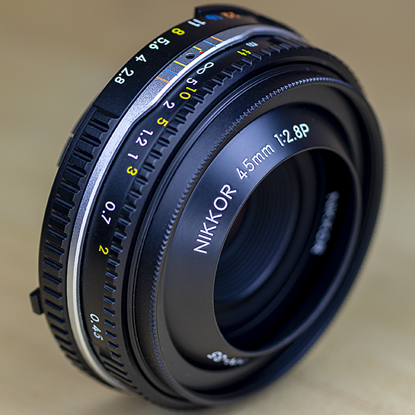 니콘 Nikon MF NIKKOR 45mm 1:2.8 P 블랙(후드,UV필타포함)/98%