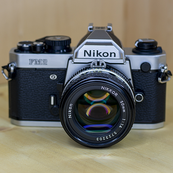 니콘 Nikon FM2 Silver+ MF NIKKOR 50mm F1.4 Ais 실버 (UV필터,스트랩포함)/92%