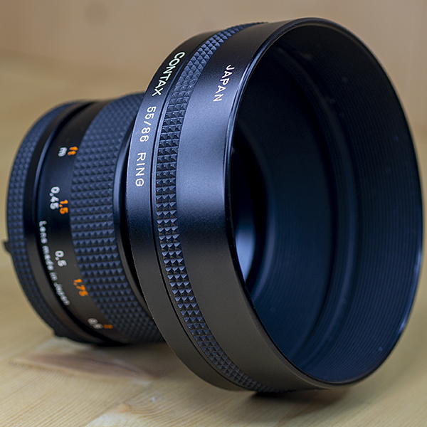 콘탁스 Contax Planar 50mm F1.4 T*  CY 마운트 MMJ.후드.필타 /98%