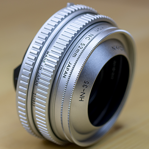 니콘 Nikon MF NIKKOR 45mm 1:2.8 P 실버(후드,UV필타포함)/98%