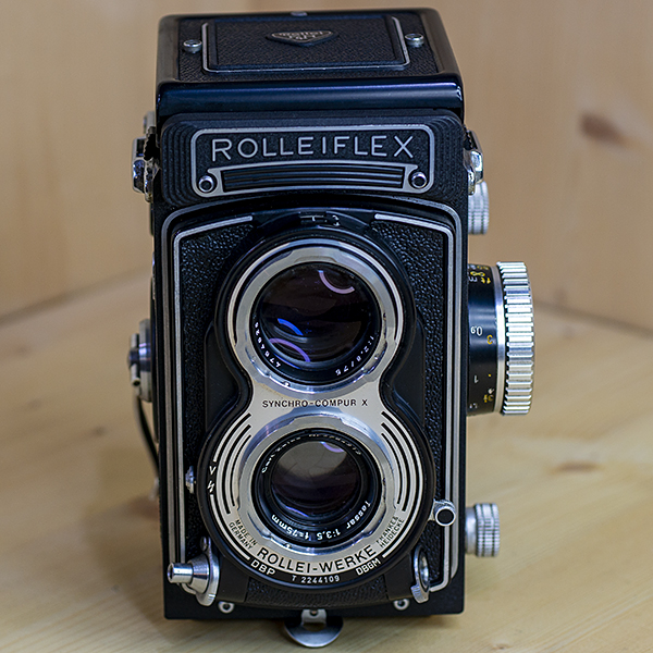 롤라이플렉스 Rolleiflex T Tessar f=75mm F1:3.5 케이스/97%