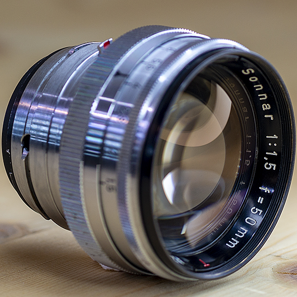 자이스니콘 Zeiss Ikon Zeiss Opton Sonnar 50mm 1:1.5 T+Coirolfd 어댑터.국산/ CONTAX- LEICA M.필타/97%