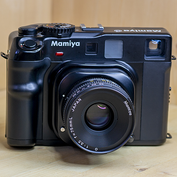 마미야 Mamiya 6+f=75mmF1:3.5L G+f=150mmF1:4.5 G.후드.스트렙 /95%