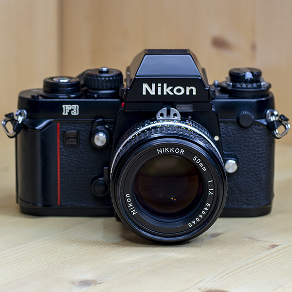 니콘 Nikon F3 Body+MF NIKKOR 50mmF1:1.4ais Film Camera .케이스/95%