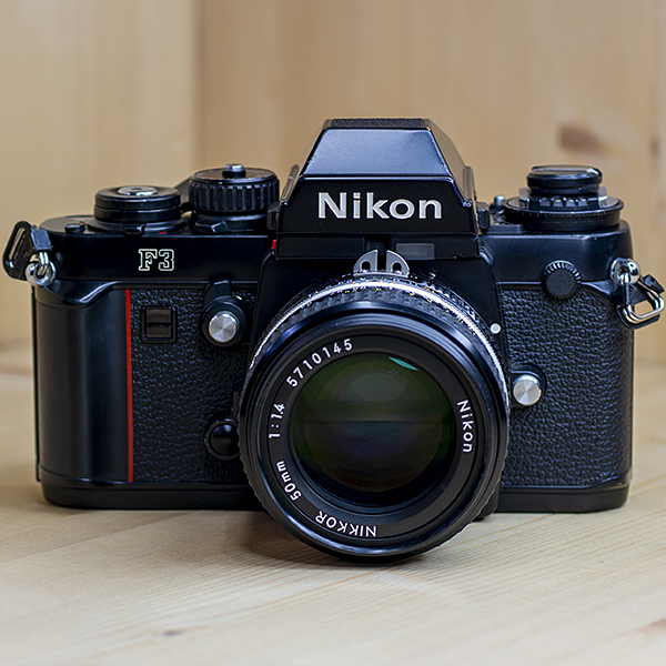 니콘 Nikon F3 Body+MF NIKKOR 50mmF1:1.4ais Film Camera /90%