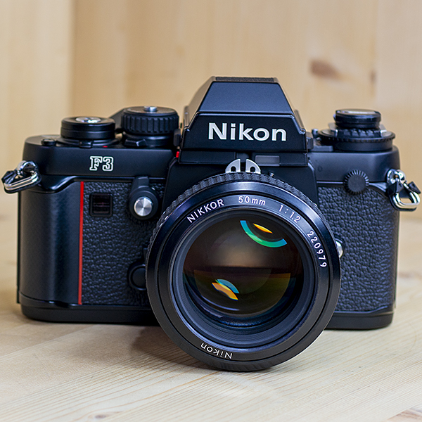 니콘 Nikon F3 Body+MF NIKKOR 50mmF1:1.2ai Film Camera .케이스.스트렙/98%