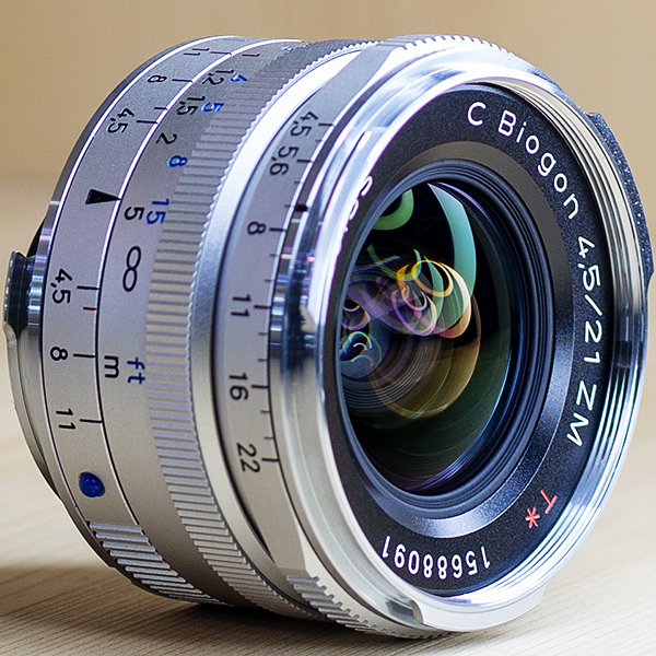 자이스이콘 Carl Zeiss C Biogon  21mm F4.5 ZM T* <strong>silver</strong>/98%