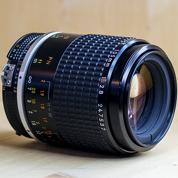 니콘 Nikon MF Micro-NIKKOR 105mm 1:2.8 Ais 후드포함/97%