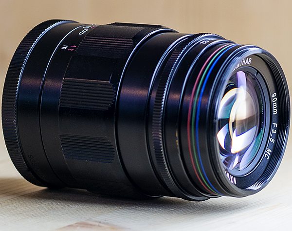 보이그랜더 Voigtlander APO LANTHAR 90mm F3.5 MC L-mount  Black.후드/97%