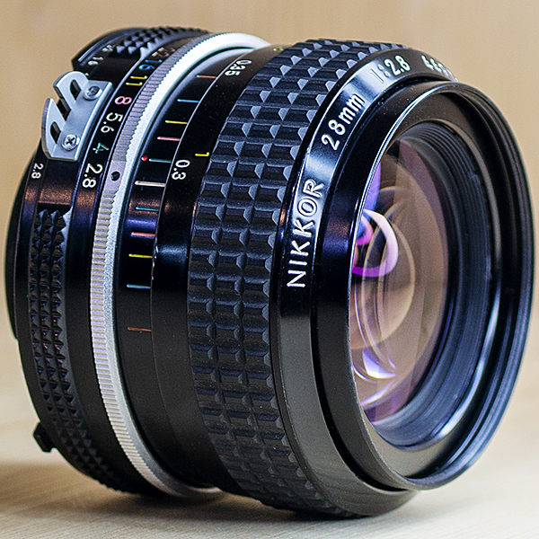 니콘 Nikon MF NIKKOR 28mm 1:2.8ai /95%