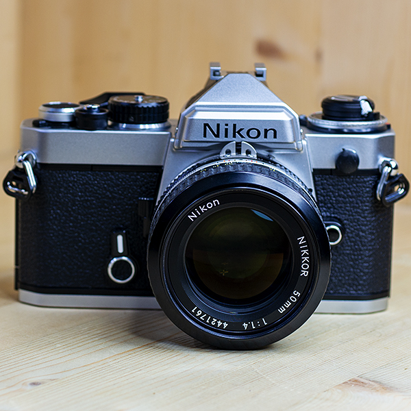 니콘 Nikon FE + MF NIKKOR 50mm F1.4 Ai SLR Film Camera (스트랩,필터포함)/98%