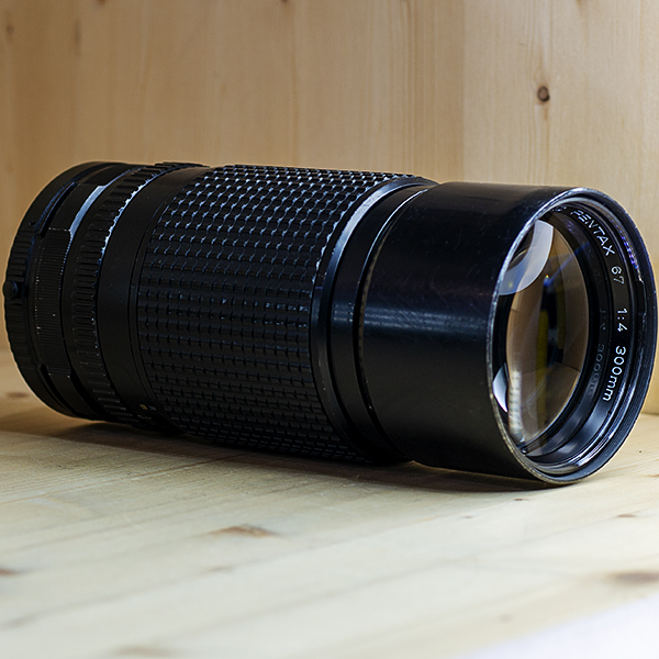 펜탁스 67용 Pentax 67 SMC 300mm F4+ADAPTER 645FOR67LENS변환링 /90%