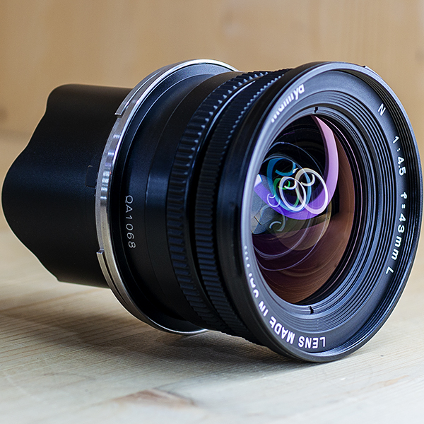 마미야 Mamiya 7 ll용 43mm F1:4.5 화인더 .후드.수평계 살아있음/98%