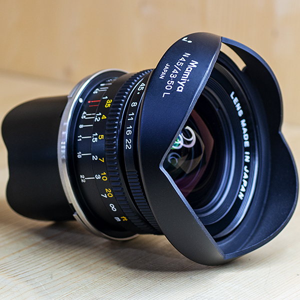 마미야 Mamiya 7 ll용 43mm F1:4.5 화인더 .후드.수평계 살아있음/98%