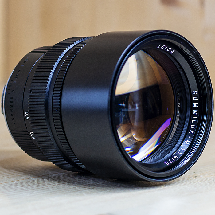 라이카 Leica Summilux-M 75mm 1:1.4 11810.no3915***/Germany(2001년생산. 정품박스셋트.케이스 /98%