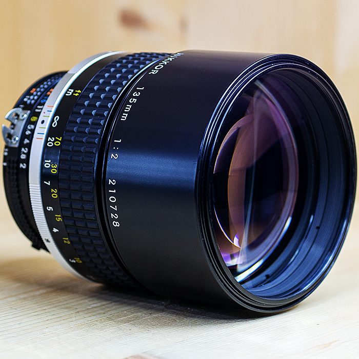 니콘 NIKON Nikkor MF 135mm 1:2 Ais /98%