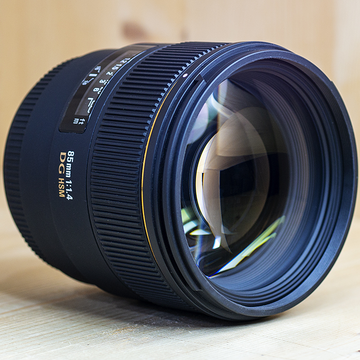 시그마 SIGMA AF85mm F1.4 EX DG HSM 정품 박스셋트.캐논용(후드,케이스포함)/97%