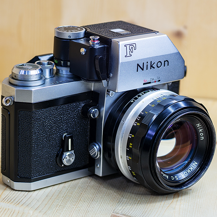 니콘 Nikon F +MF NIKKOR-S.C Auto f=50mmF1:1.4ai 35mm Film Camera. (케이스.스트렙.필타) /97%