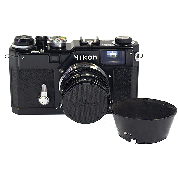 니콘 Nikon S3 Black + NIKKOR-S f=50mm 1:1.4 (후드)Nikon S3 Olympic Rangefinder Black+special 50mm f/1.4 Olympic Lens /1965년 생산,올림픽바디렌즈 /95%