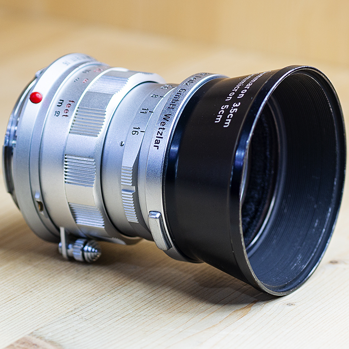 라이카 Leica Summicron M50mm 1:2 Rigid 리지드 Germany.후기 .NO1951*** M마운트.후드/95%