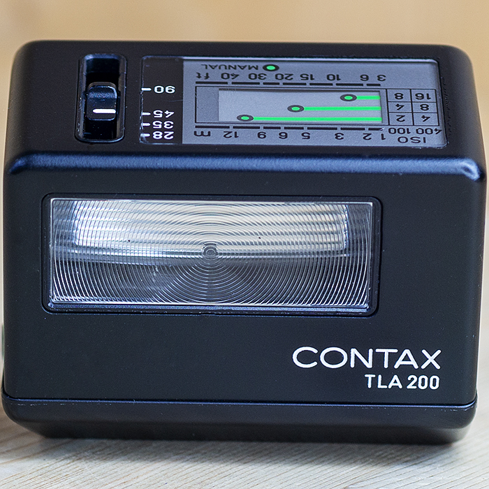 콘탁스 후레쉬 Contax TLA200 Black Shoe Mount Flash 콘탁스 G1,G2용 블랙 (케이스포함)/98%