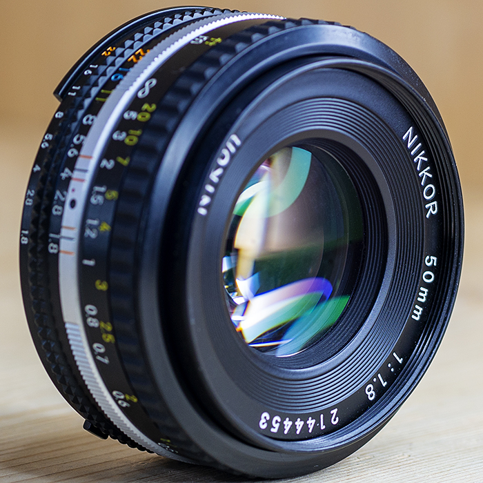 니콘 Nikon MF NIKKOR 50mm 1:1.8 Ais 1.5피트(0.45미터) 근접 초점거리/98%