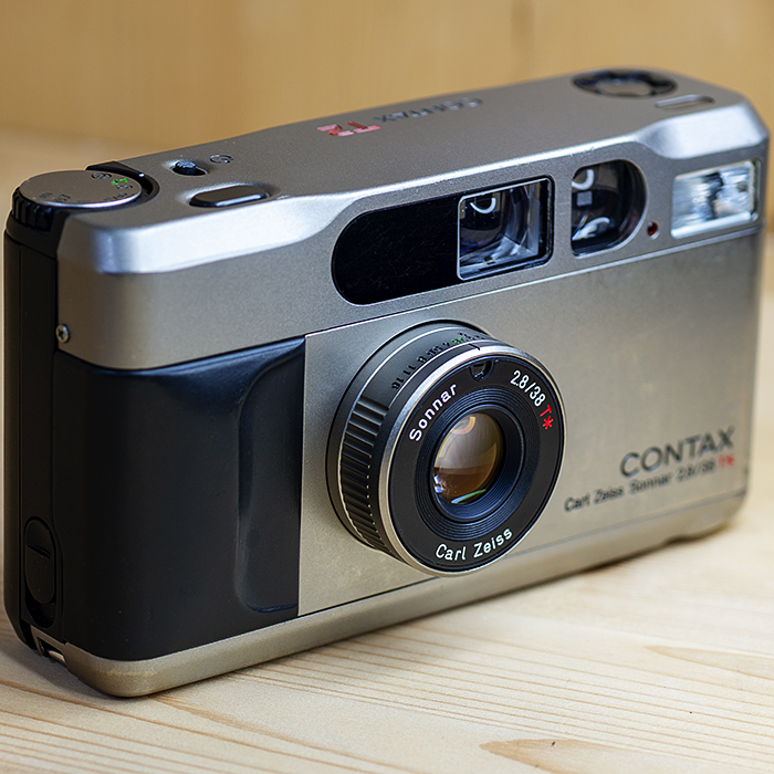 콘탁스 Contax T2 Titanium 38mm F2.8 T*(박스셋트.스트렙포함)오버홀완료/92%