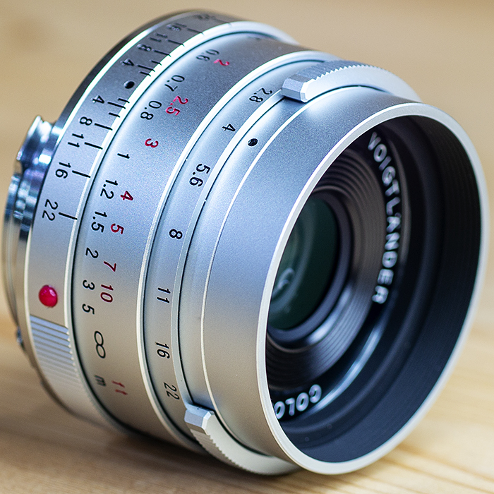 보이그랜더 Voigtlander COLOR-SKOPAR 28mm F2.8 Aspherical Type II VM-mount Silver 정품박스셋트.후드/98%