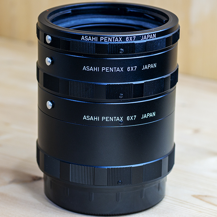 펜탁스 PENTAX 67 Auto Extension Tube Ring No. 1 2 3 셋트(펜탁스 67 접사링 셋트)/98%