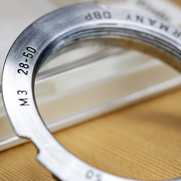 라이카 Leica Ernst Leitz Gmbh Wetzlar 28-50 Mount – M Adapter L->M 변환링 Germany /95%