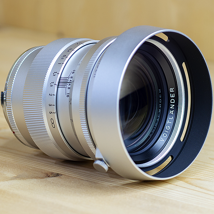 보이그랜더 Voigtlander NOKTON Vintage Line 75mm F1.5 Aspherical Silver VM-mount 정품박스셋트.후드/98%
