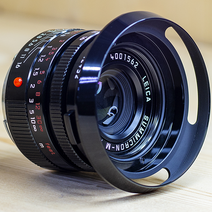 라이카 Leica Summicron-M 35mm F2 ASPH. Black Paint 6bit 블랙페인트 (박스셋트.후드.케이스)/97%