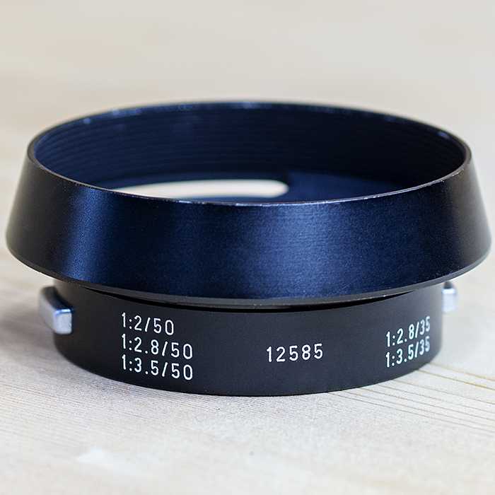라이카 Leica Hood 12585 M 35mm F2,2.8,3.5 M 50mm F2,2.8,3.5용 후드 /95%