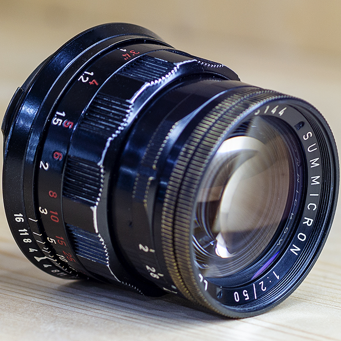 라이카 Leica Summicron M50mm 1:2 Rigid 리지드 Germany/Repainted Black M마운트 .KANTO CAMERA보증서/95%