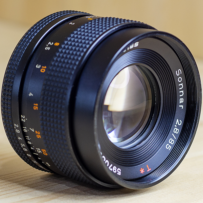 콘탁스 Contax Carl Zeiss Sonnar T* 85mm F2.8 MEG CY용 Germany /95%