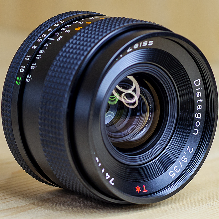 콘탁스 Contax Carl Zeiss Distagon T* 35mm F2.8 MMJ CY마운트 /95%