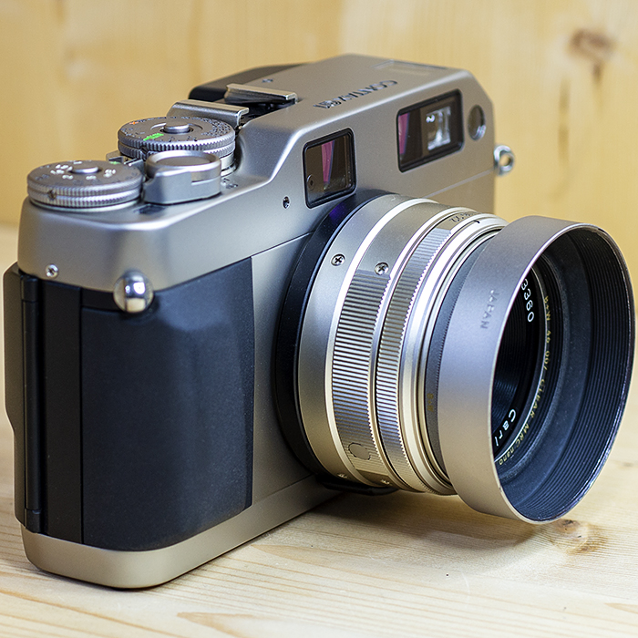 콘탁스 Contax G1신형+Carl Zeiss Biogon T* 28mm F2.8 T*(바디박스.후드.후드캡.스트렙.스트렙.케이스.BW필타)/98%