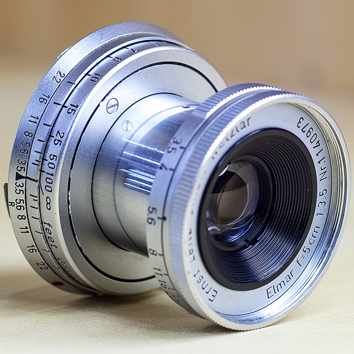 라이카 Leica Elmar-M f=5cmF1:3.5 E39 Silver/95%