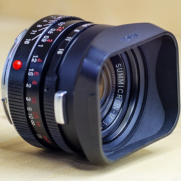 라이카 Leica Summicron-M 35mm 1:2 King of Bokeh 7 element 4세대(후드.UV필타.케이스)no3356*** / 95%