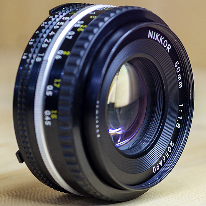 니콘 Nikon MF NIKKOR 50mm 1:1.8 Ais 1.5피트(0.45미터) 근접 초점거리/95%