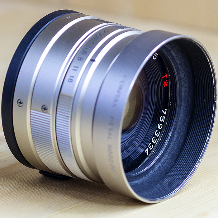 콘탁스 Contax G용 Carl Zeiss Planar T* 45mm F2. 후드/97%