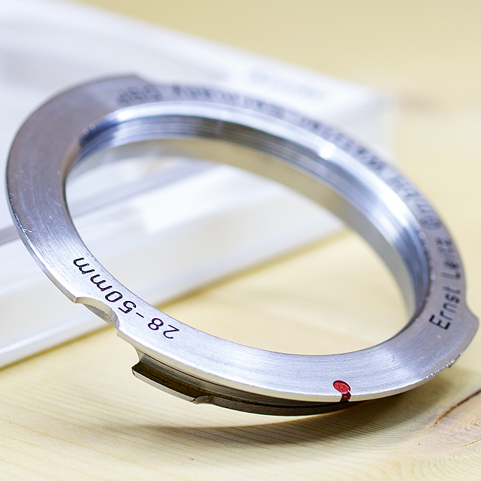 라이카 Leica Ernst Leitz Gmbh Wetzlar 28-50 Mount – M Adapter L->M 변환링 Germany /95%