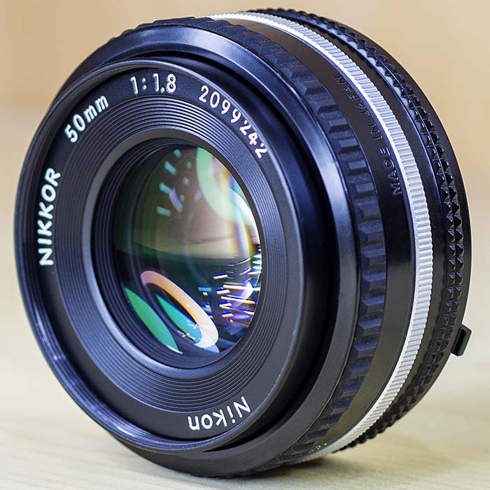 니콘 Nikon MF NIKKOR 50mm 1:1.8 Ais 1.5피트(0.45미터) 근접 초점거리/97%