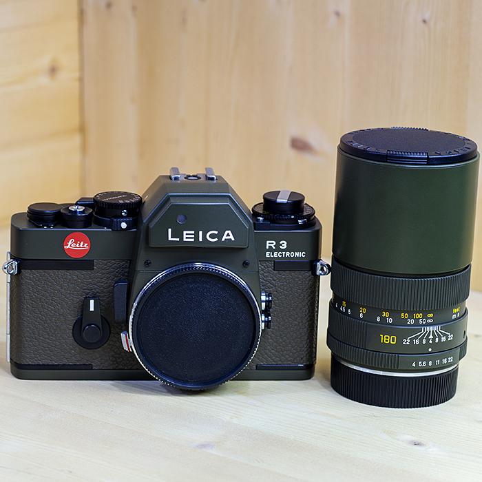 라이카 Leica R3 ELECTRONIC+ELMAR-R180mmF1:4 Olive /97%