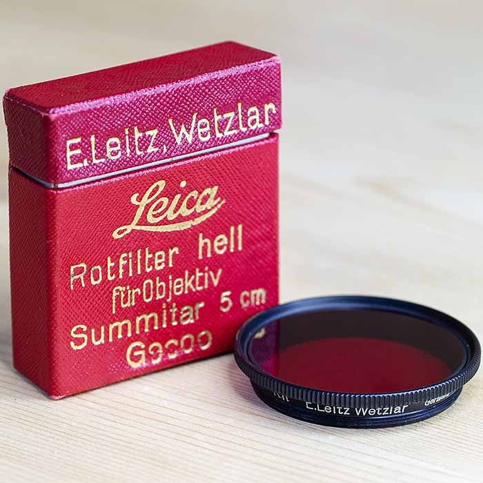 라이카 Leica Summitar 5cm 용 R.h 필타 Black 케이스/95%